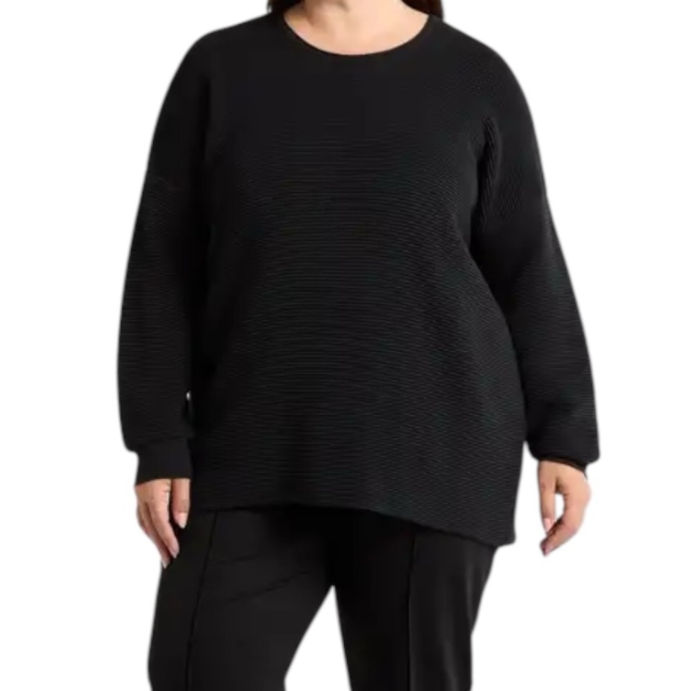 CYRUS Oversized Top Crewneck Long Sleeve‎ Casual Loose Fit Pullover Fall Fashion